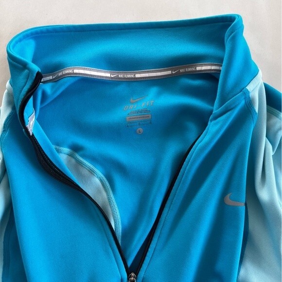 Nike Running Dri-Fit Half‎ Zip Long Sleeve Athletic Jacket Size L - Picture 7 of 16